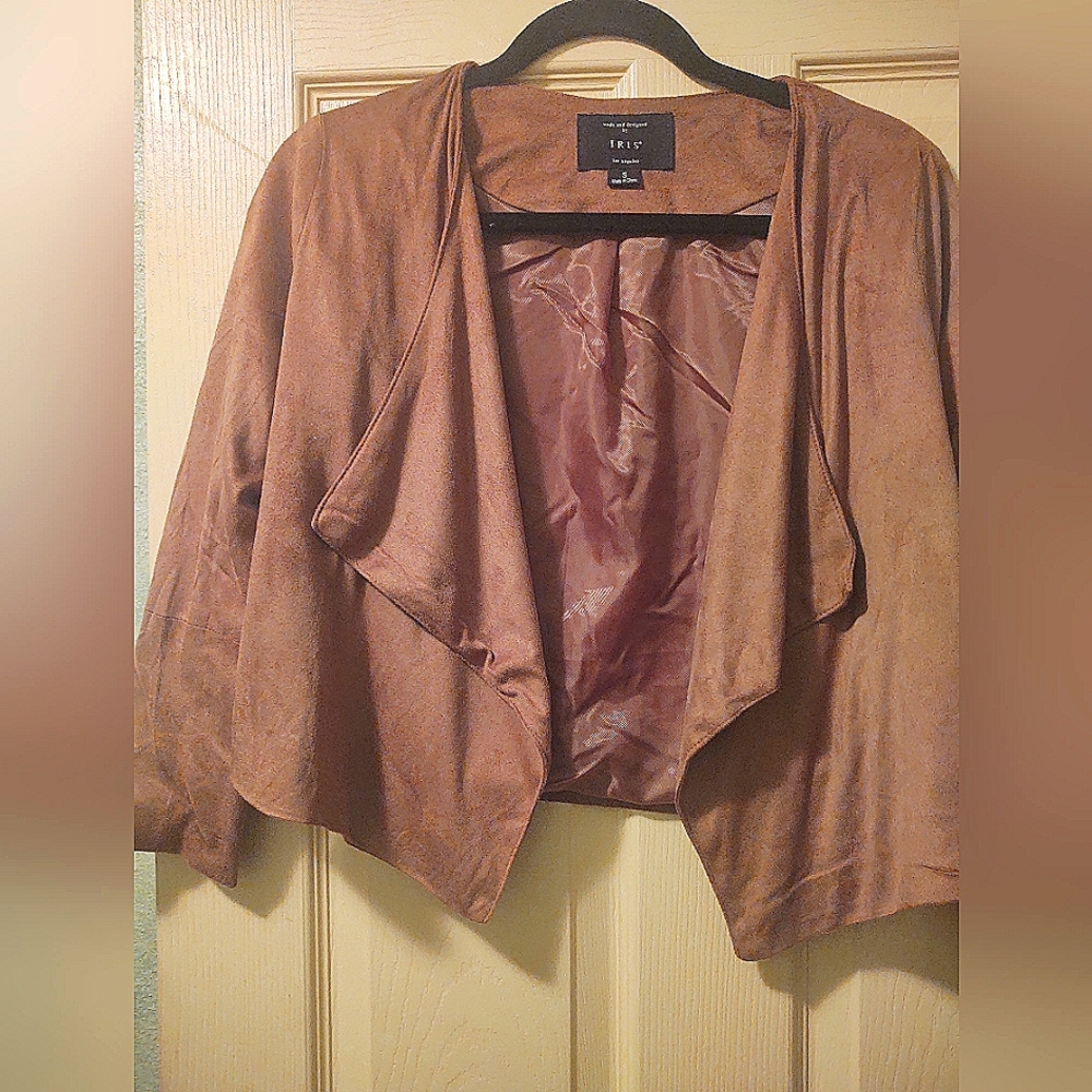 Iris Juniors Girls Faux Suede Jacket